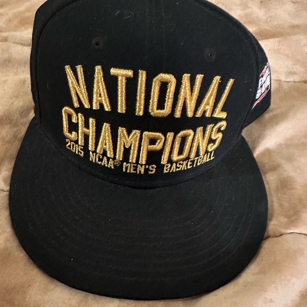 Duke University Basketball 2015 Nike Black and Gold National Champions Hat